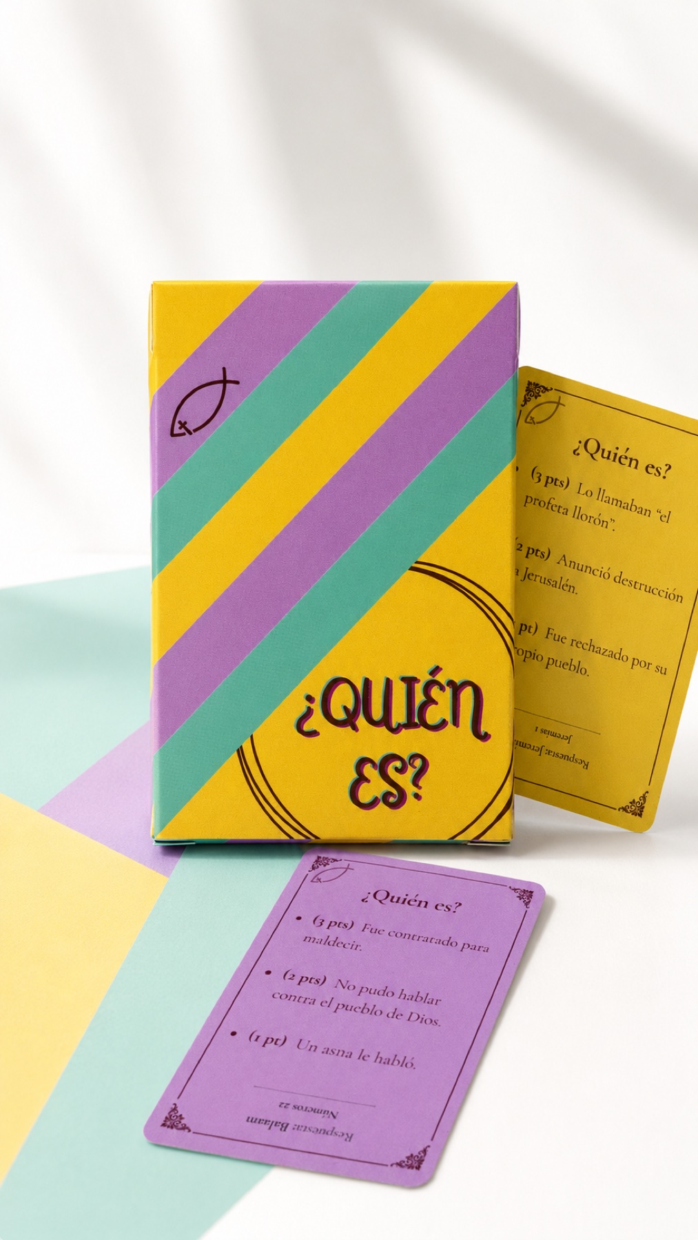 Cartas y caja de ¿Quién es?